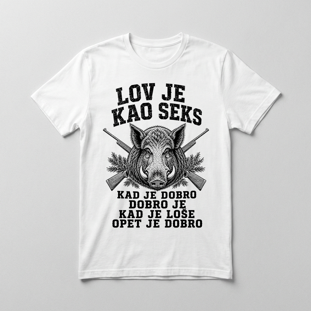 Bela majica – Lov je kao seks